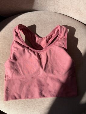 Victoria's Secret Pink Dusty Rose Seamless Racerback Sports Bra